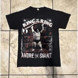 Andre The Giant King Of The Ring Wrestling T Shirt Size Small Black WWE WWF